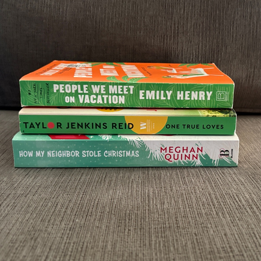 Set of 3 Booktok Romance Books People We Meet on Vacation Netflix One True Love